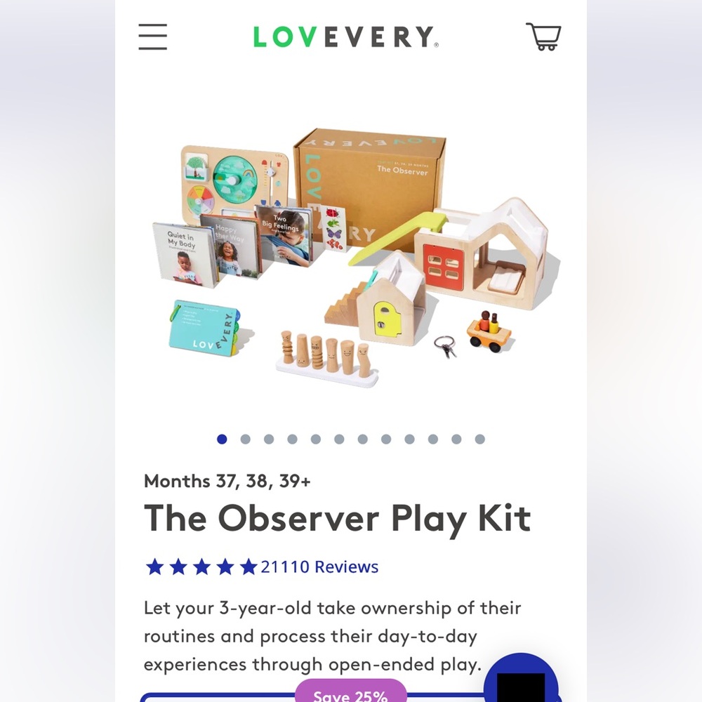 Lovevery The Observer Play Kit - Unopened Learning Set